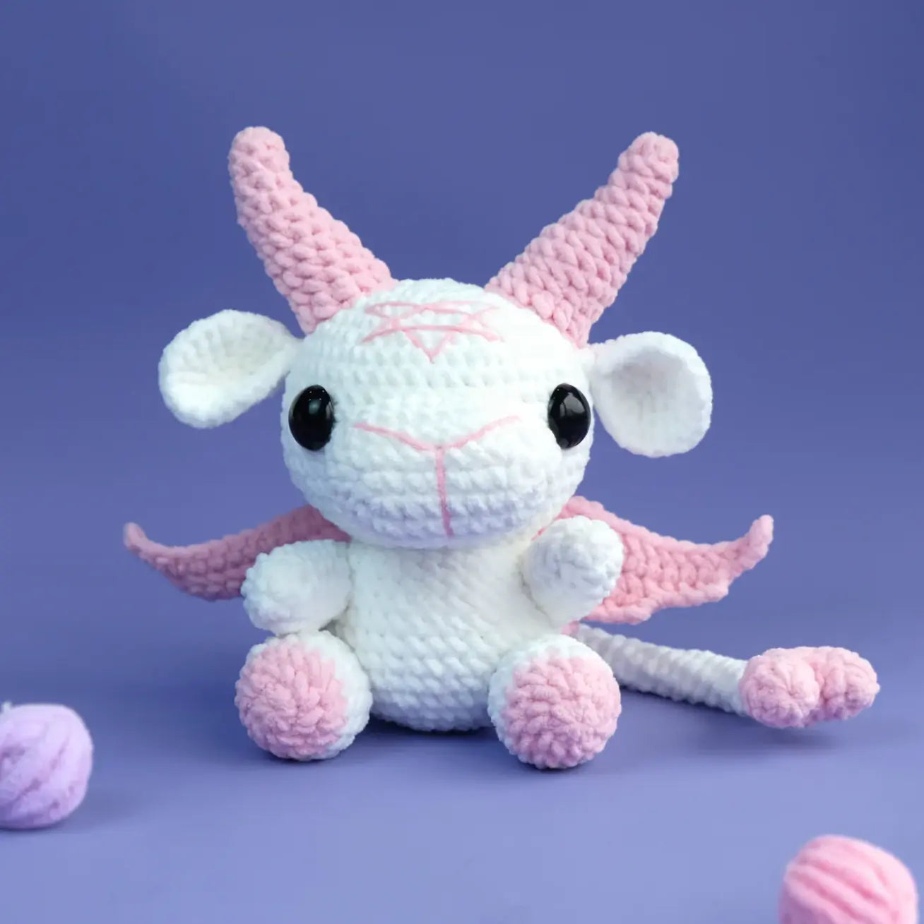 4-in-1 Grim Grinning Baphomet – Amigurumi Crochet Goat Plush Pattern | Devil-Inspired Toy Design Baphomet Bundle Crochet Pattern