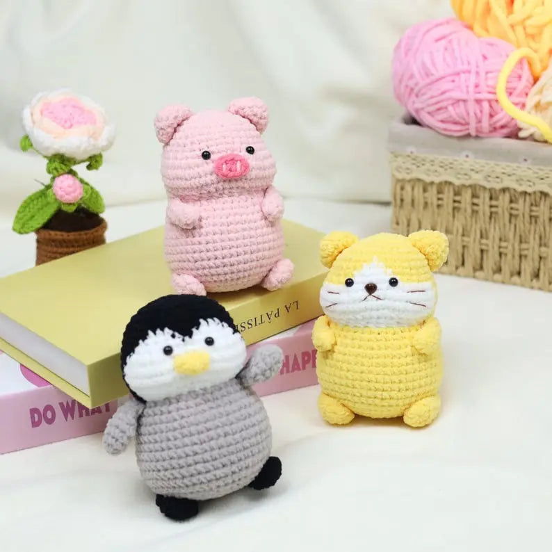 12-in-1 Chubby Animals Crochet Pattern My Store