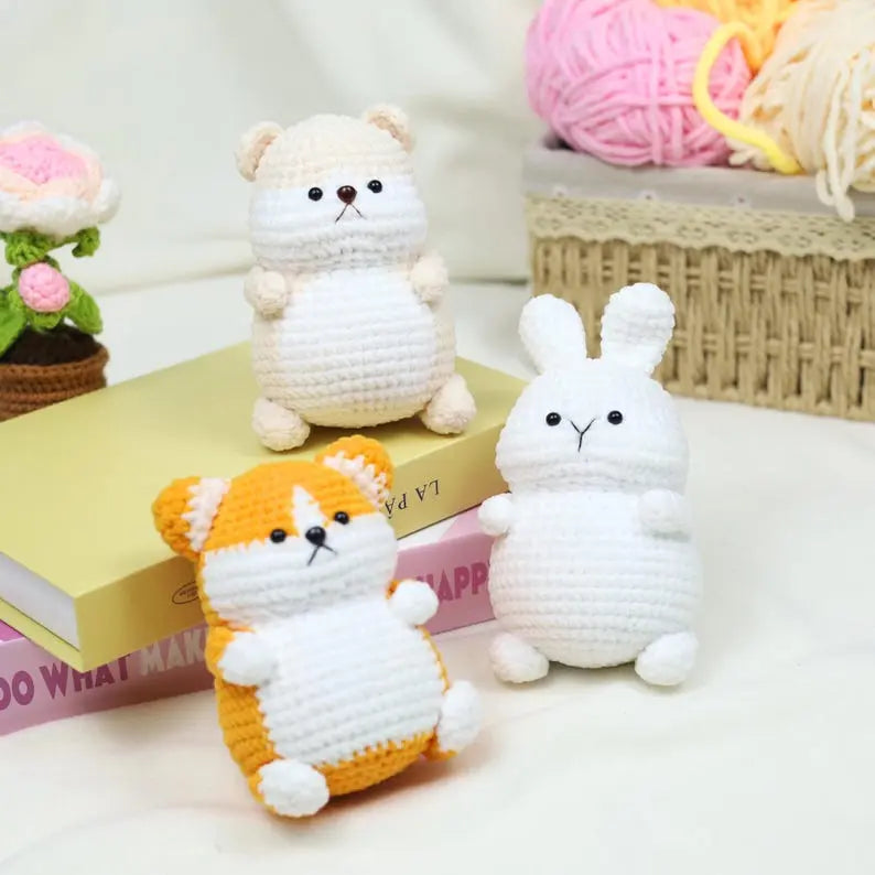 12-in-1 Chubby Animals Crochet Pattern My Store