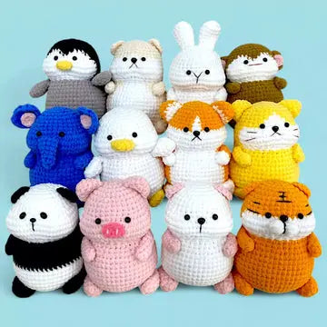 12-in-1 Chubby Animals Crochet Pattern My Store