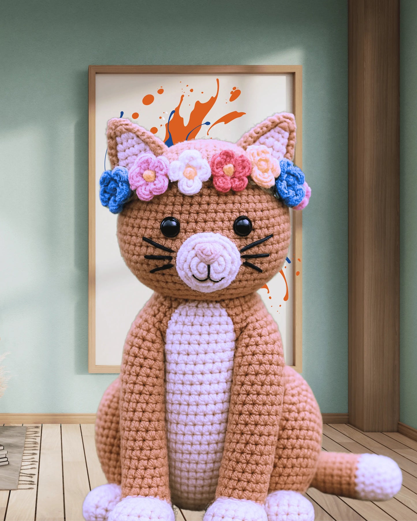 Amigurumi Crochet Kitten Pattern. Lemon the Golden Cat amigurumi pattern. Kitten Cat Crochet Amigurumi Patterns My Store