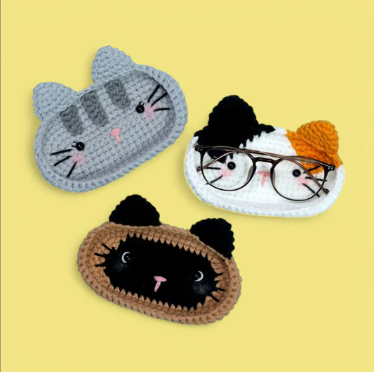 3-in-1 Cat Eyeglasses Holder Crochet Pattern My Store