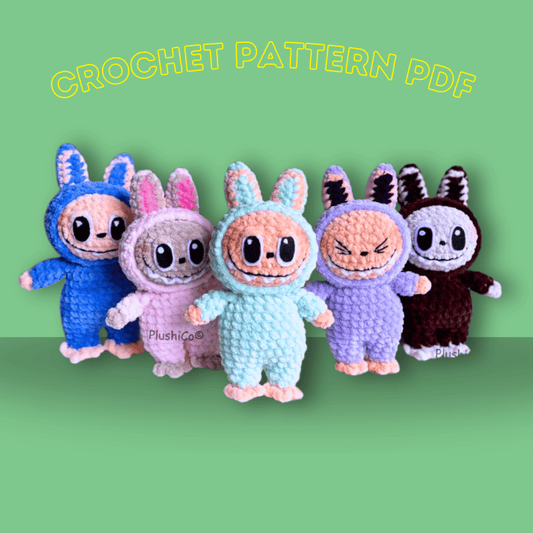 Labubu Crochet Pattern PDF(Step by Step)