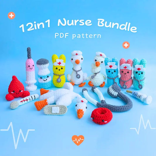 12 in 1 Nurse Kit Bundle Crochet Pattern My Store
