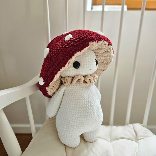Mushroom Guy Amigurumi – Cute Crochet Mushroom Pattern – Fun Guy Critter – Baby Hat & Bucket Hat Crochet Pattern
