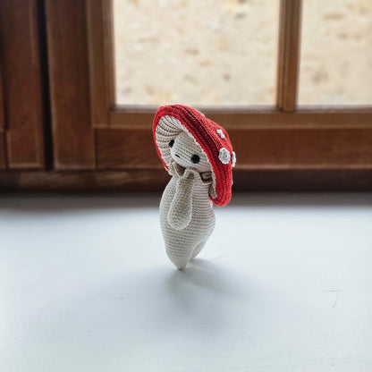 Mushroom Guy Amigurumi – Cute Crochet Mushroom Pattern – Fun Guy Critter – Baby Hat & Bucket Hat Crochet Pattern