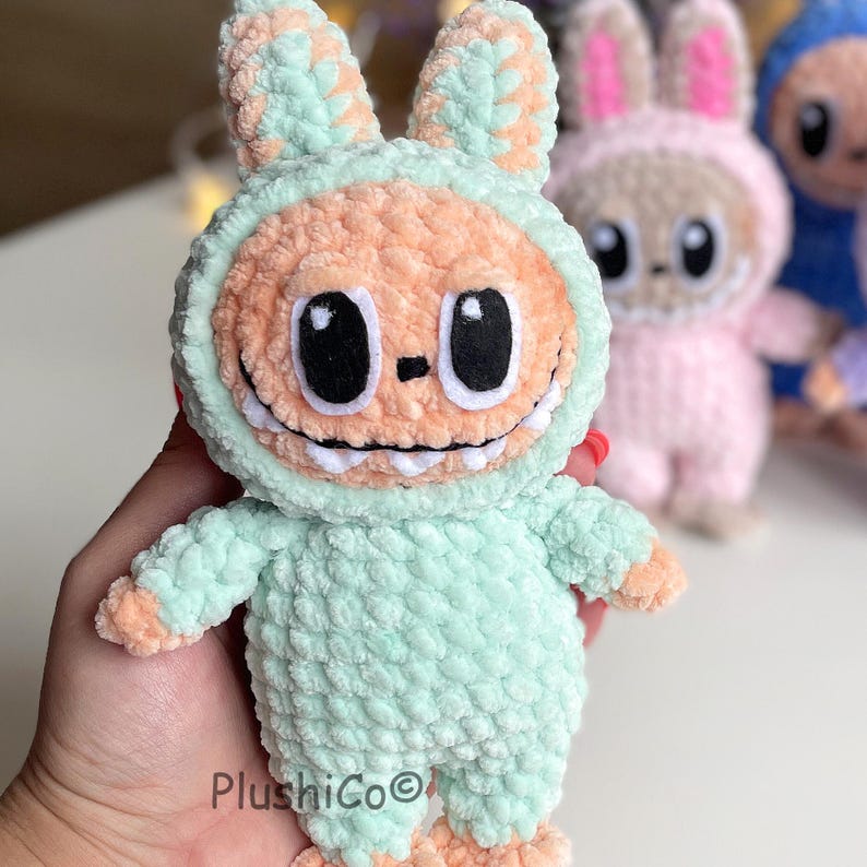Labubu Crochet Pattern PDF(Step by Step)