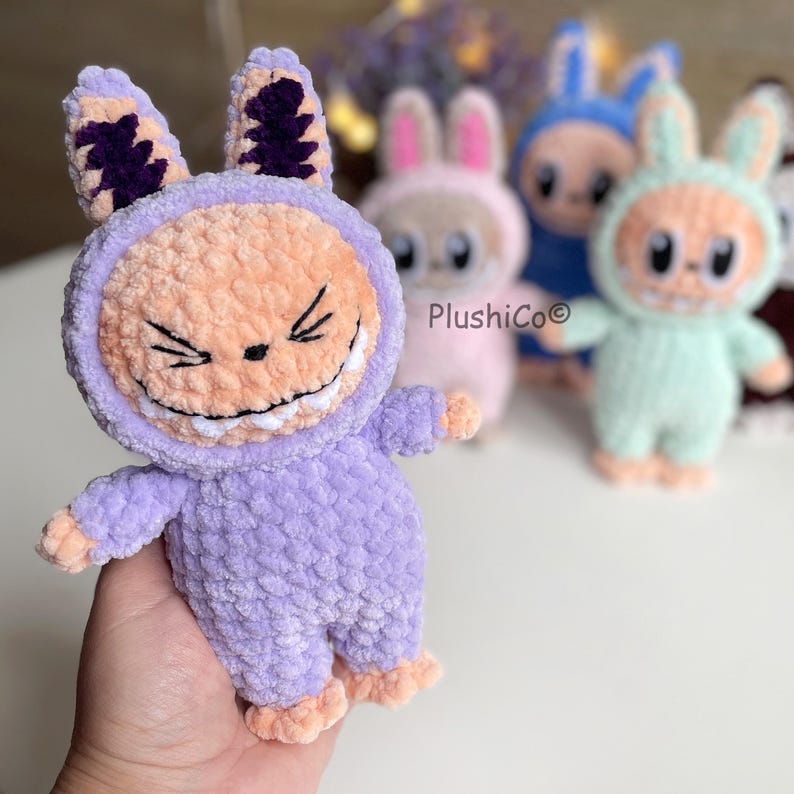Labubu Crochet Pattern PDF(Step by Step)