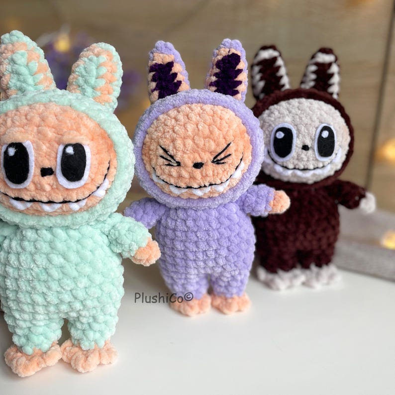 Labubu Crochet Pattern PDF(Step by Step)